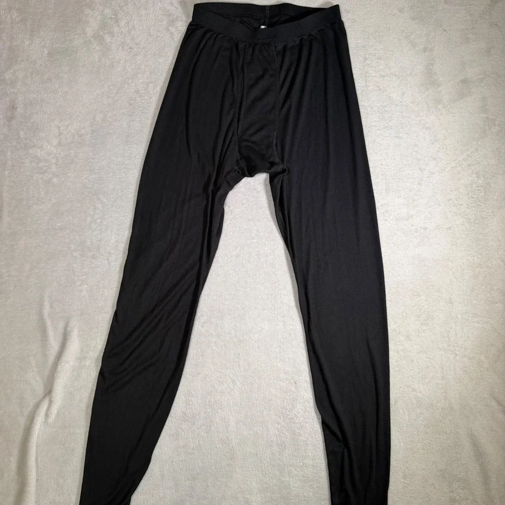 Patagonia Capilene Mens Large Black Thermal Base Layer Pants Made in USA